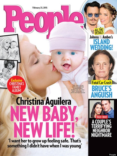 <!--:bg-->Медийният дебют на бебето на Кристина Агилера<!--:-->