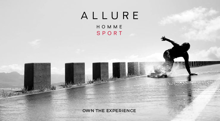 Усещане за мъж в новата кампания на Chanel Allure Homme Sport