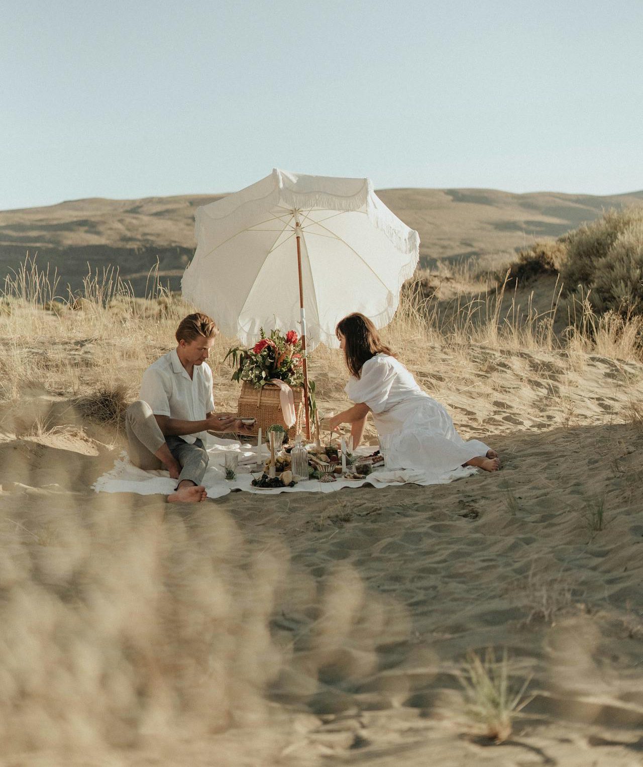 Романтичен пикник на плажа