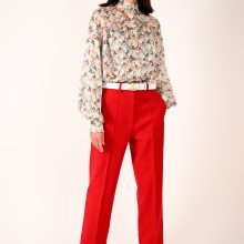 Long Wool Trousers in Red от Merlenne