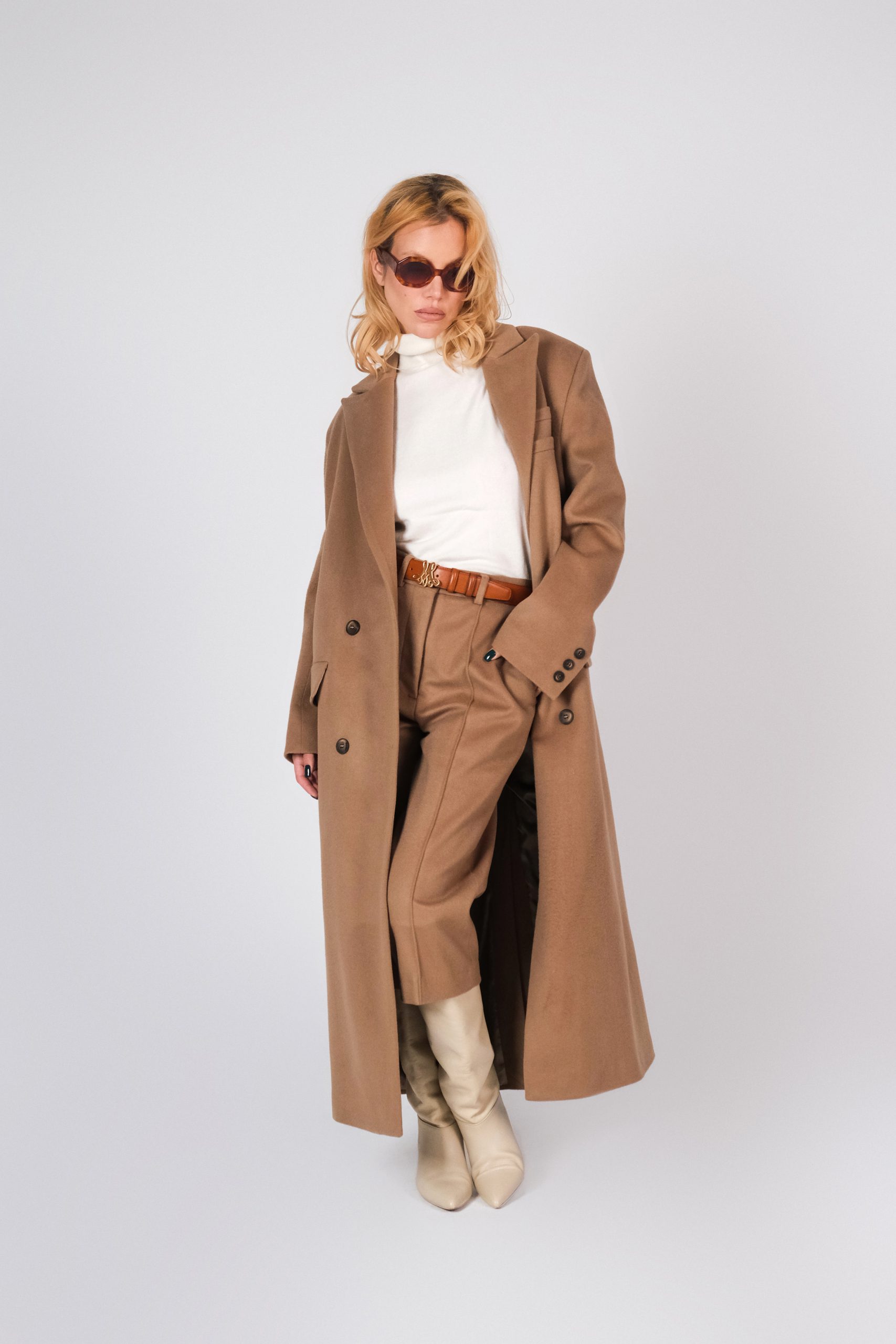 Wool Camel Coat от Merlenne