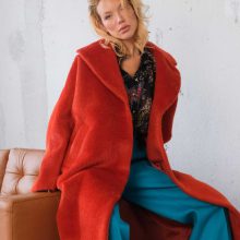 Alpaka Deep Orange Coat от Merlenne