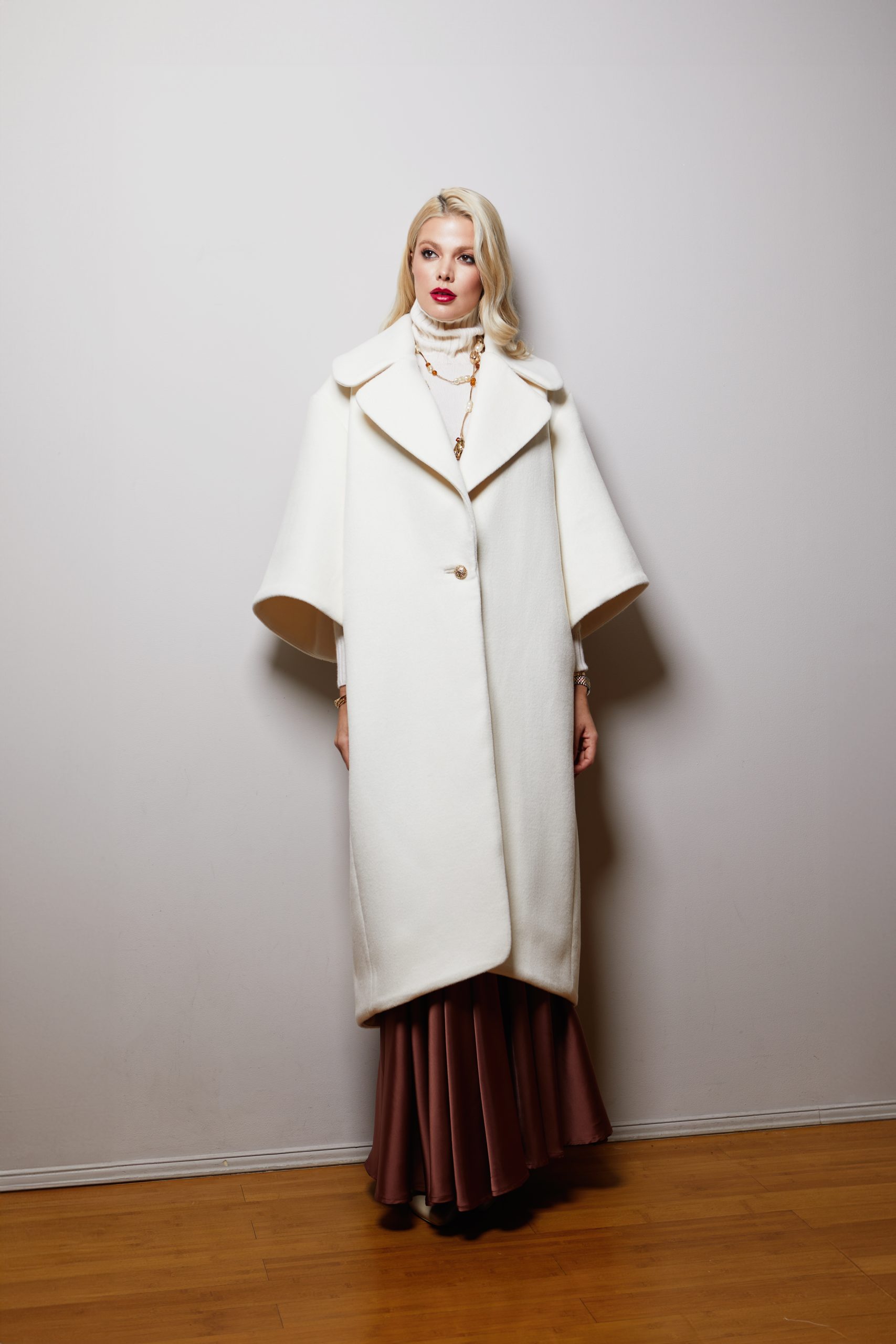 Woolen White Coat