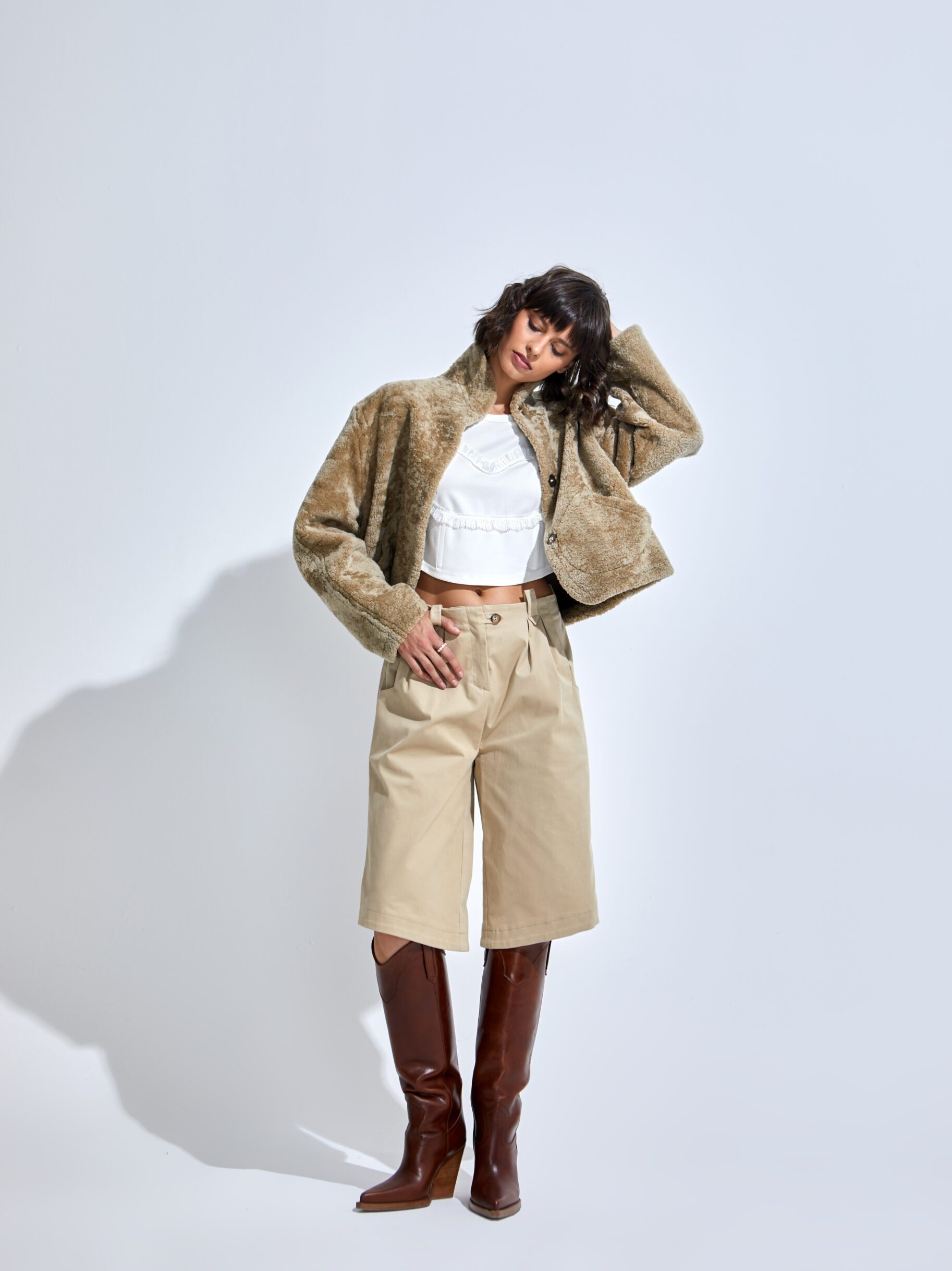 Short Gabardine Trousers от Merlenne